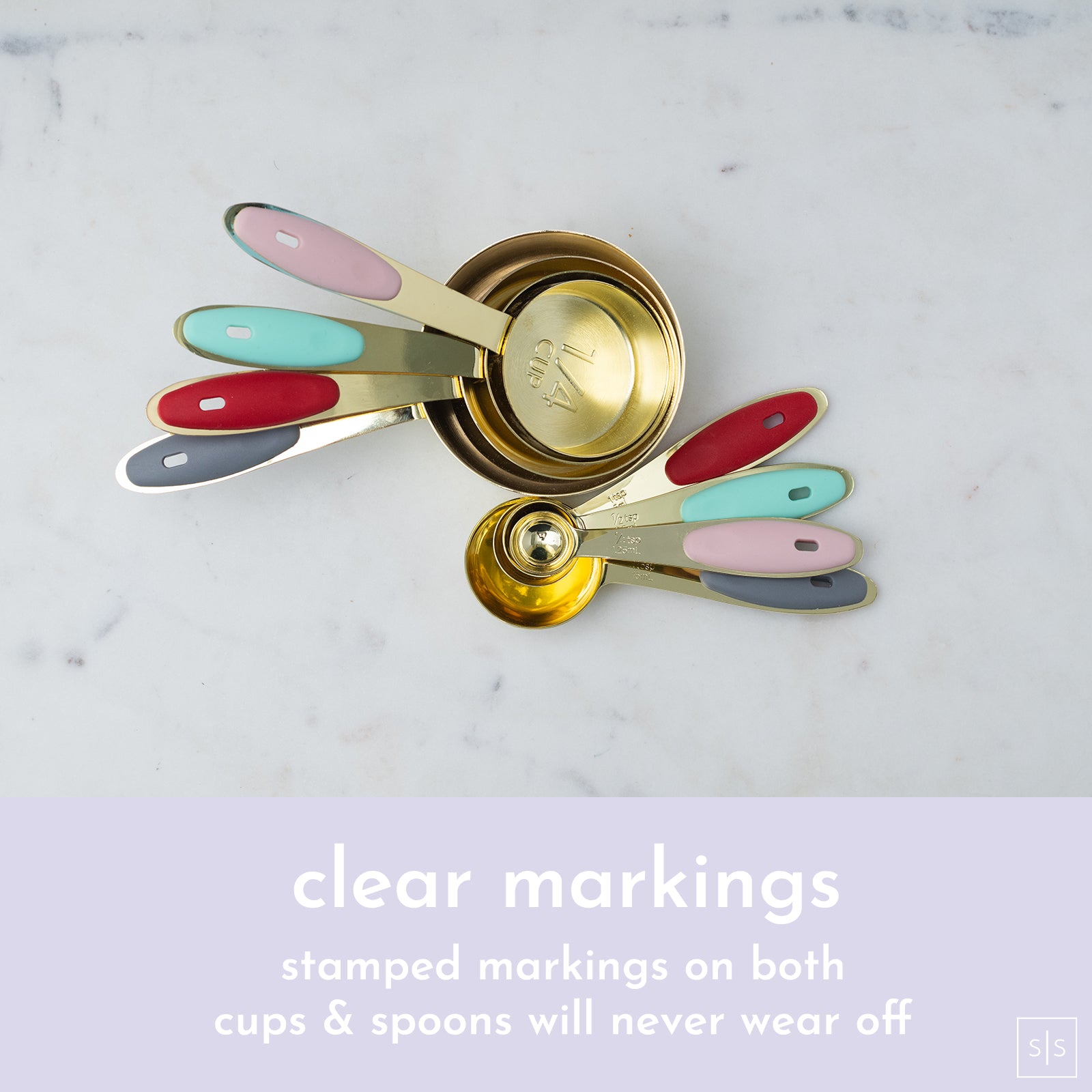 Multi Color and Gold Plated Cups and Spoons