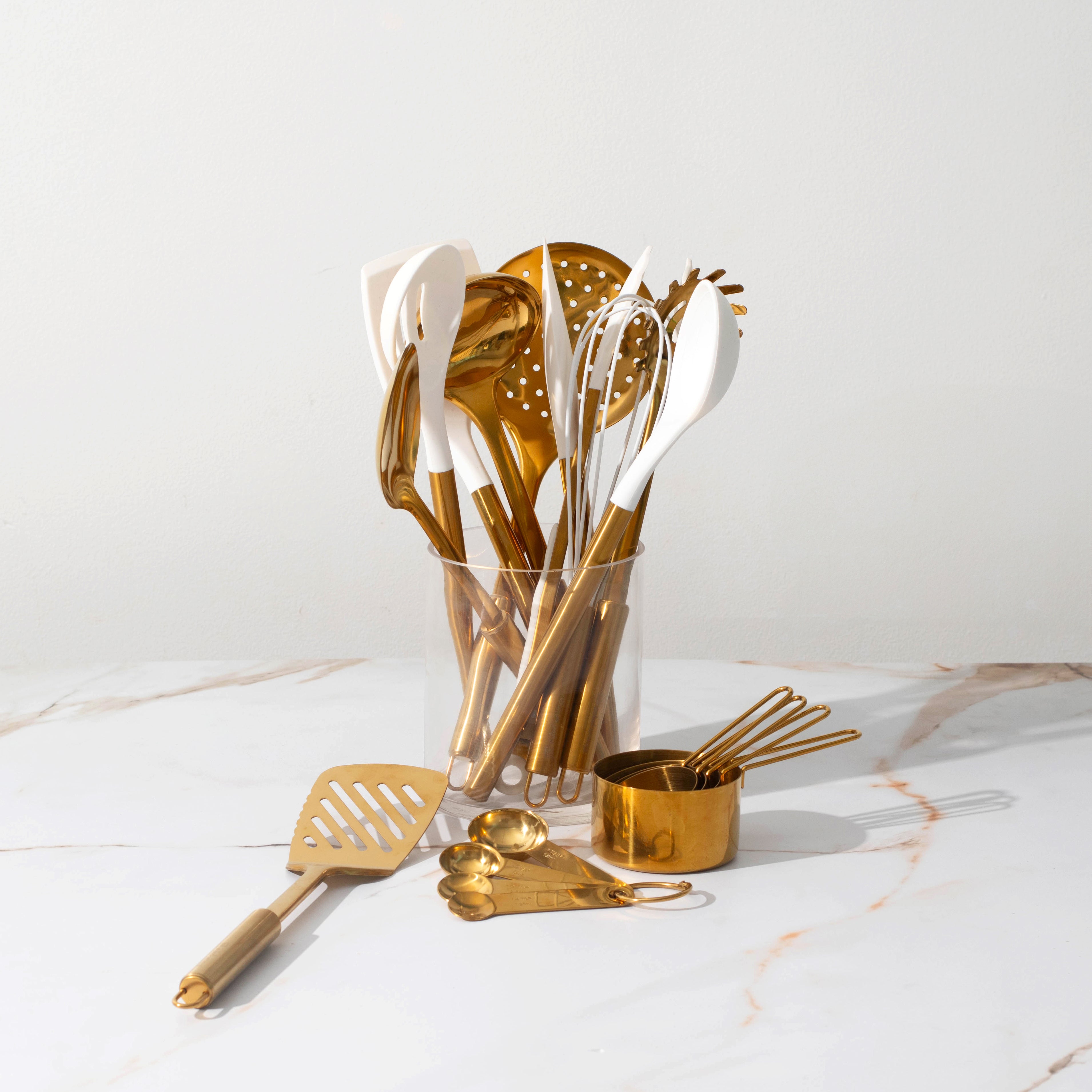 Gold Complete Kitchen Utensils Set - Styled Settings