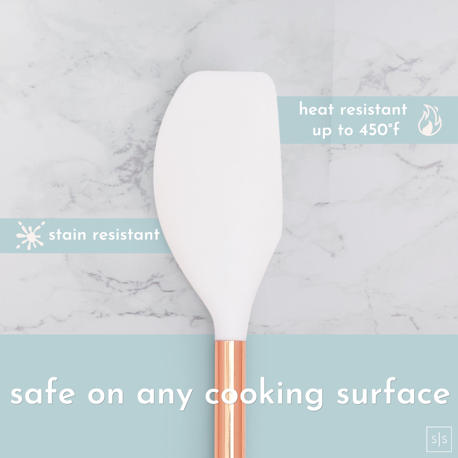 White & Copper 17 PC Silicone Set