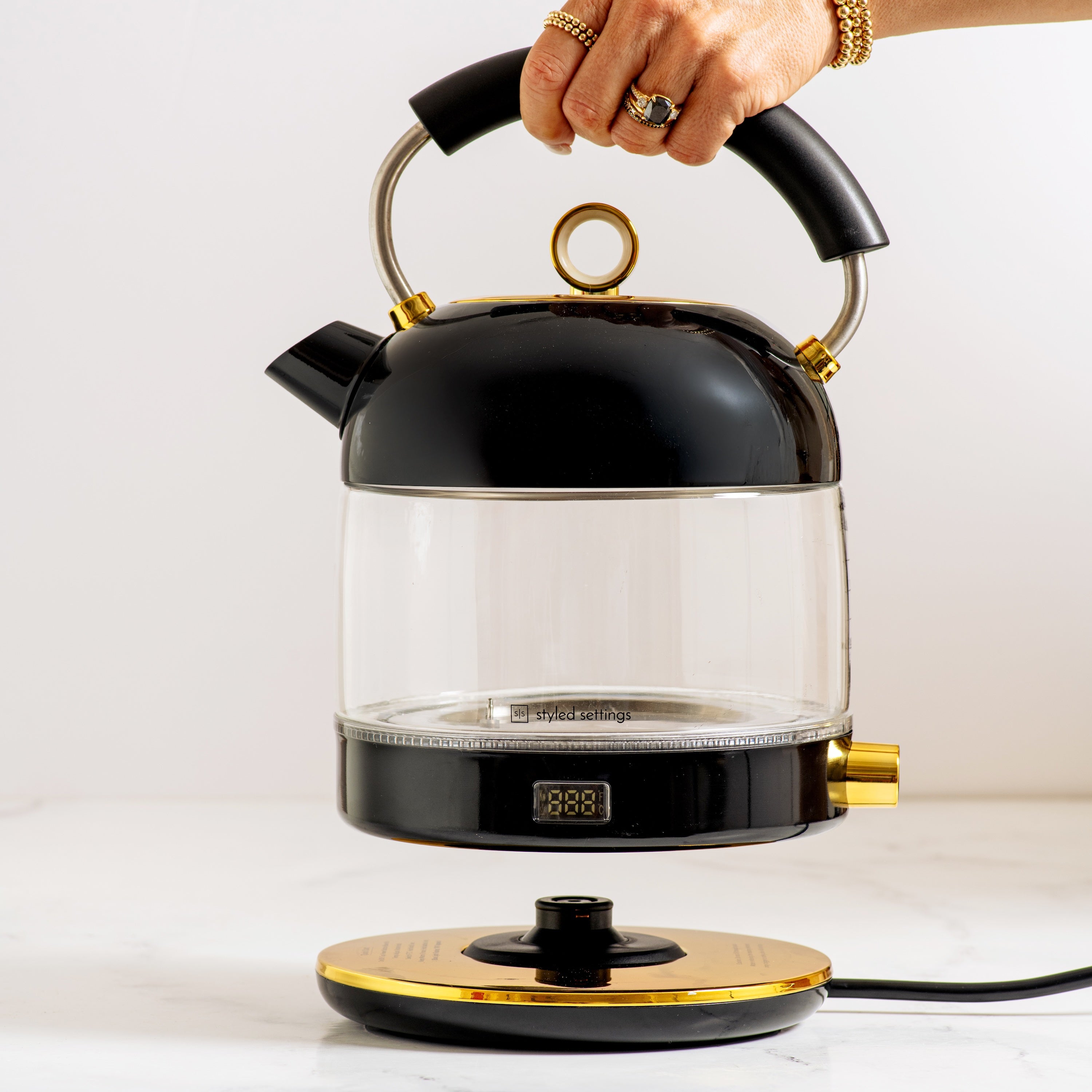 Black and Gold Electric Kettle