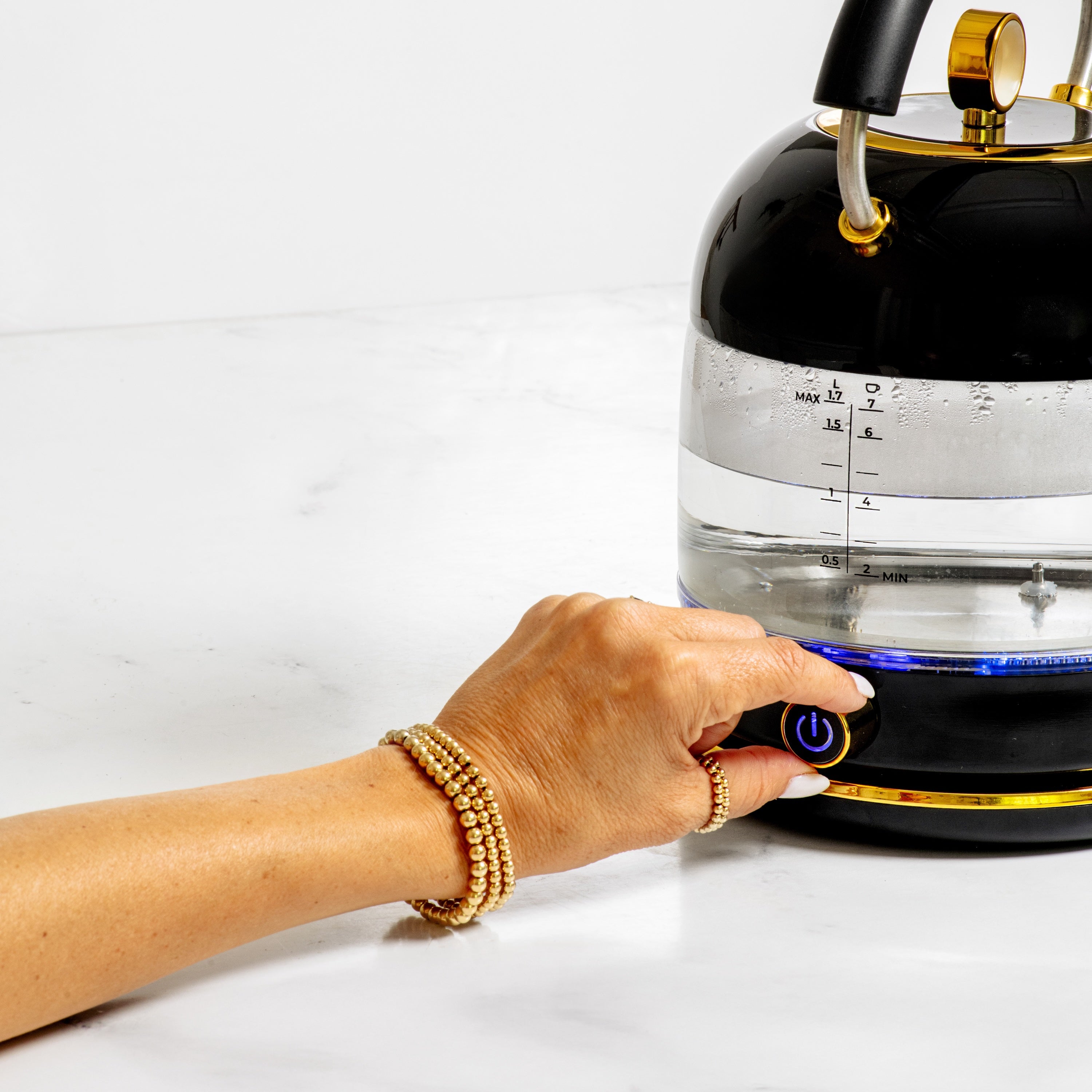 Black and Gold Electric Kettle