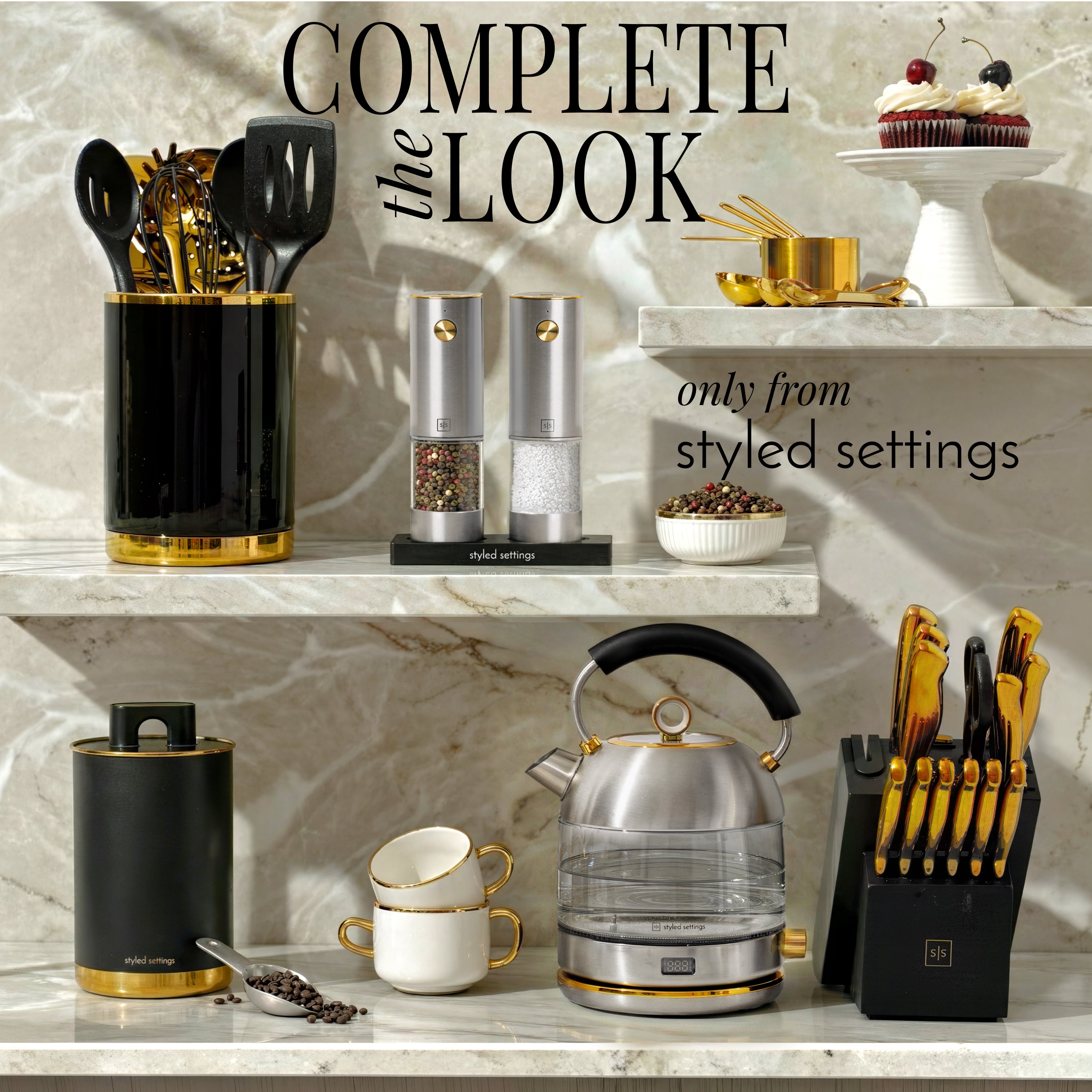 Rechargeable Electric Salt and Pepper Grinder Set – Silver Stainless Steel, USB-C, Adjustable Coarseness, LED Light