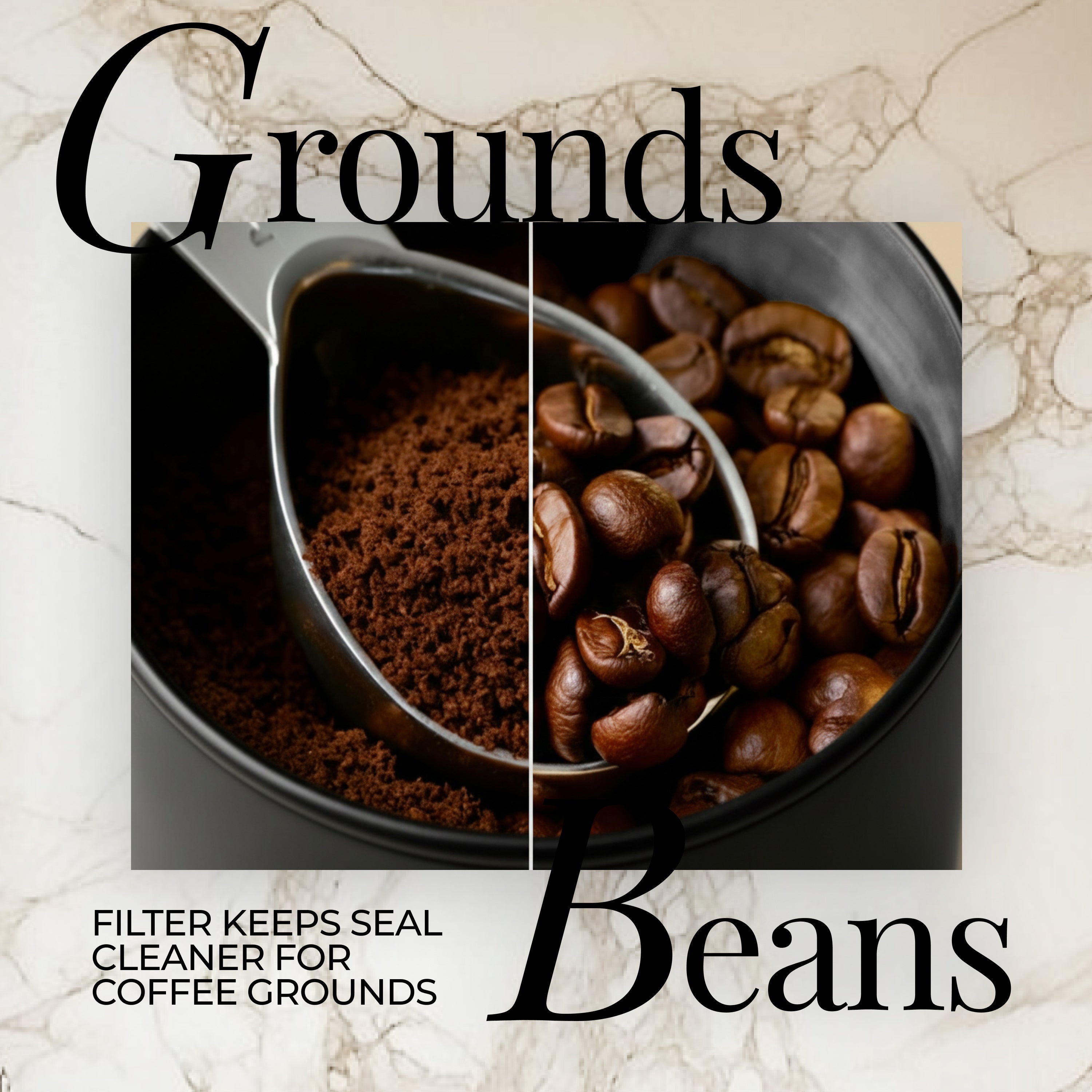 Black Coffee Canisters (Set of 2)