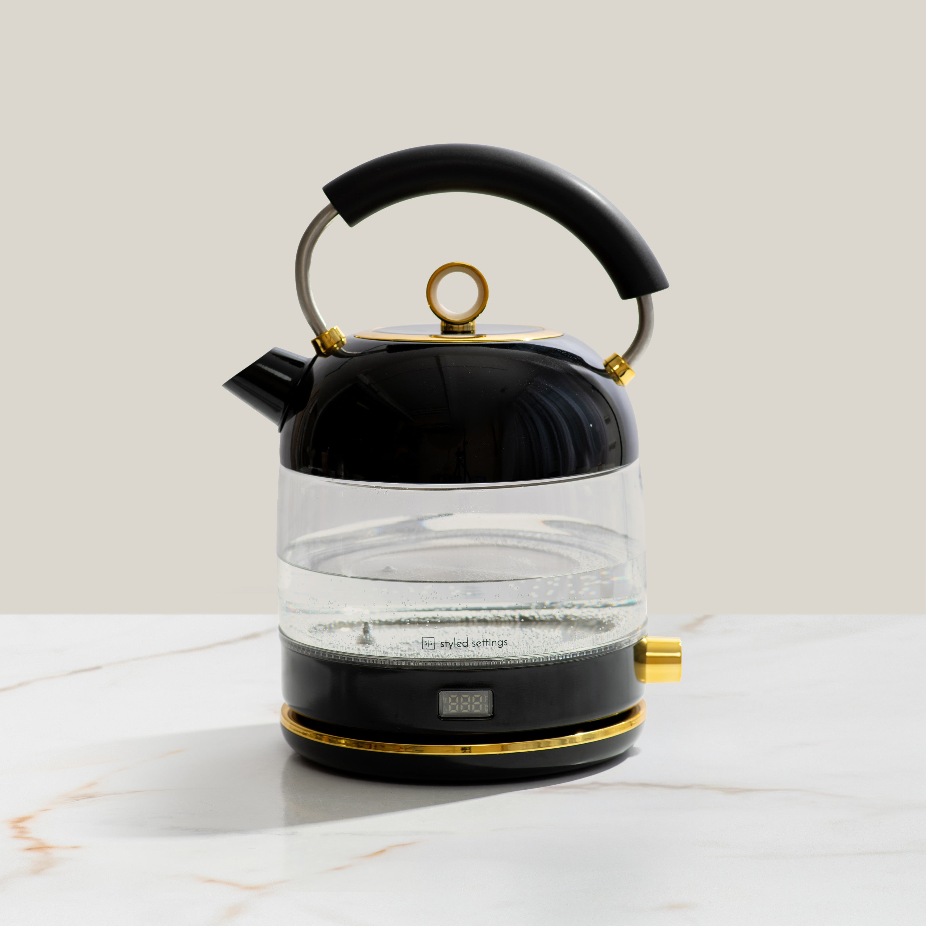 Black and Gold Electric Kettle