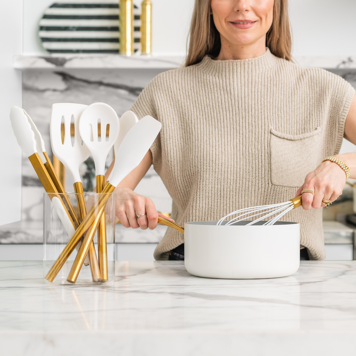 Gold Complete Kitchen Utensils Set